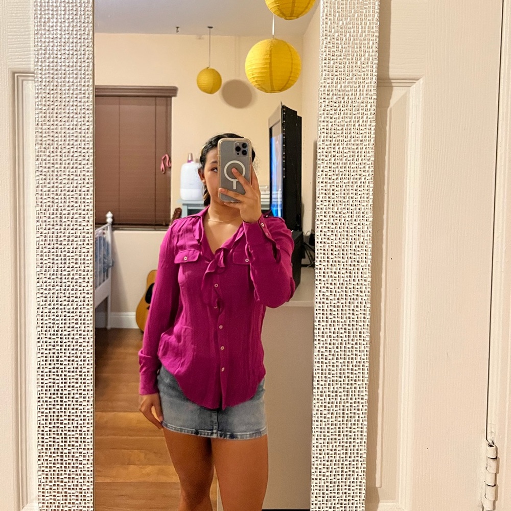 Silk Purple Blouse